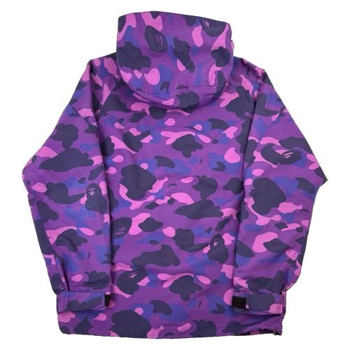 BAPE Color Camo Snowboard Jacket Purple (USED) | Vintage Clothing Store Canada