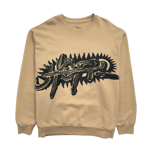 Travis Scott Utopia A3 Crewneck Light Brown (USED) | Vintage Clothing Store Canada