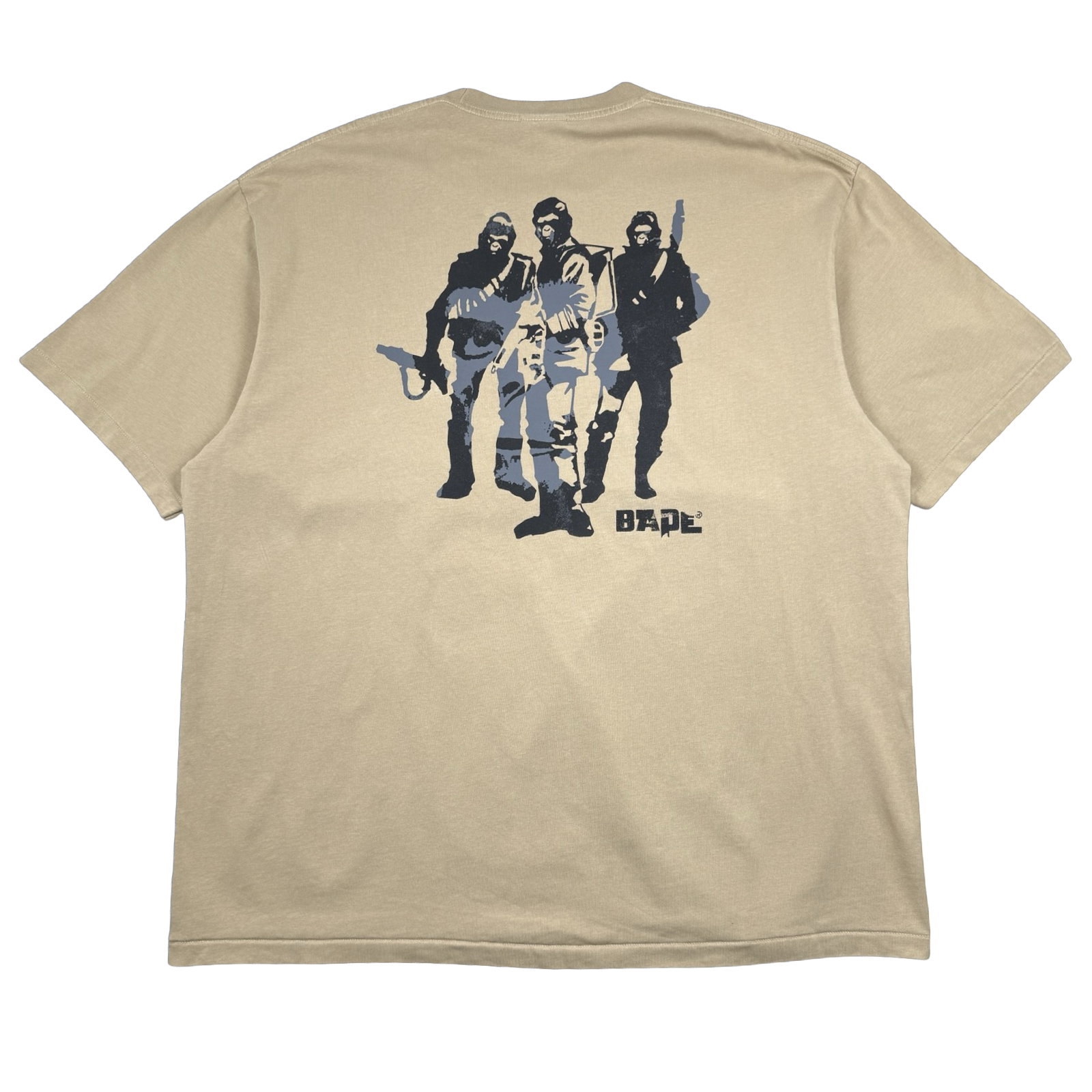 BAPE Army Relaxed Fit Tee Beige (USED)