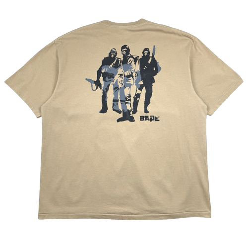 BAPE Army Relaxed Fit Tee Beige (USED) | Vintage Clothing Store Canada