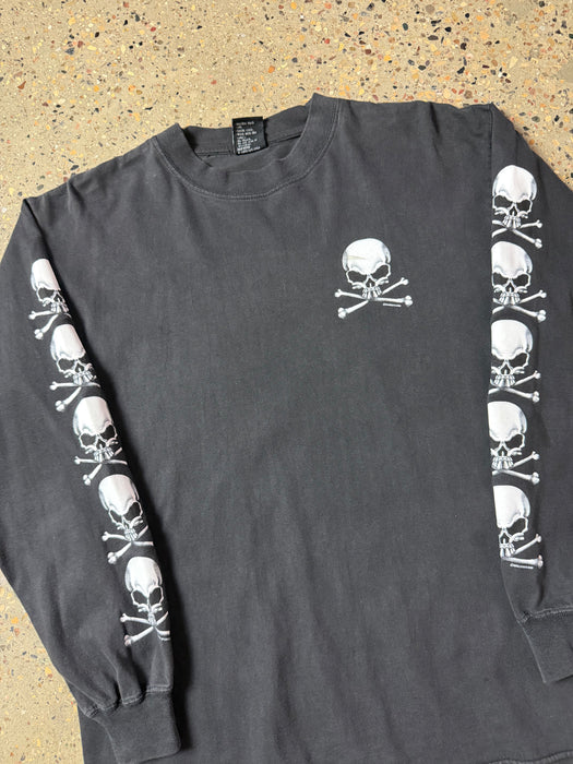 Vintage Head Skull L/S Tee Black | Vitnage Clothing Store Canada