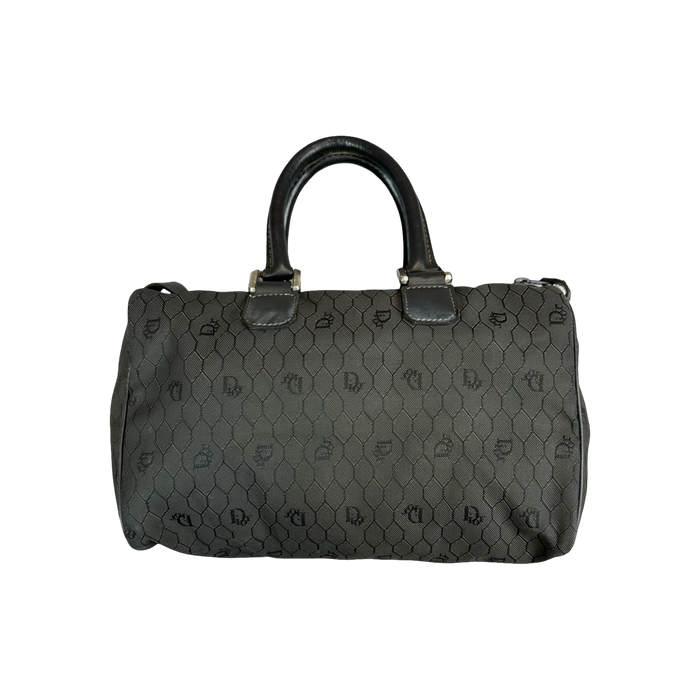 Christian Dior Canvas Vintage Honeycomb Jacquard Bag Gray | Vitnage Clothing Store Canada
