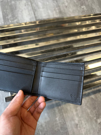 Gucci Monogram Bifold Wallet Black