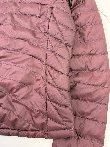 Women's Patagonia Down Hooded Puffer Burgundy