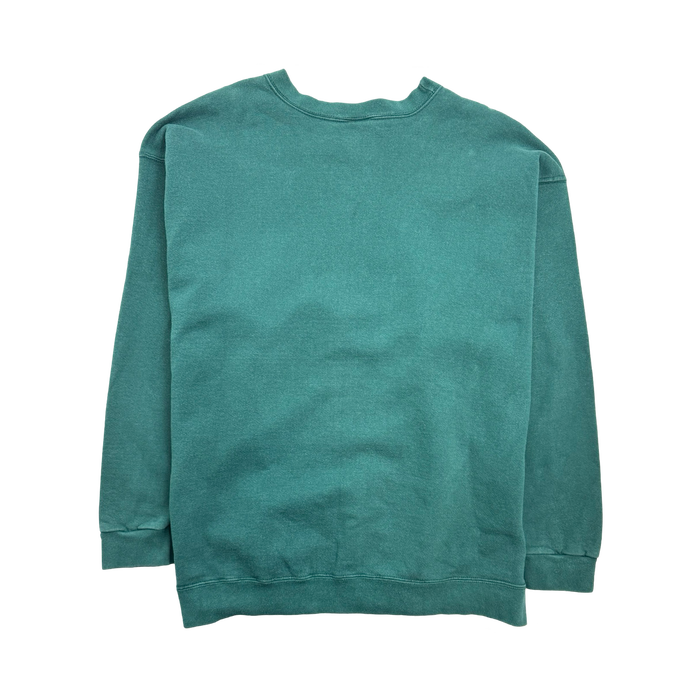 (XL) Vintage 90s Nike Side Print Sweatshirt Green | Vitnage Clothing Store Canada