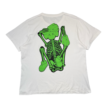 KAWS x Uniqlo Green Skeleton Tee White (USED)