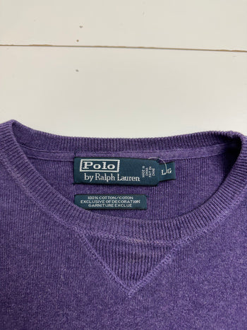 Vintage Polo Ralph Lauren Knit Sweater Purple