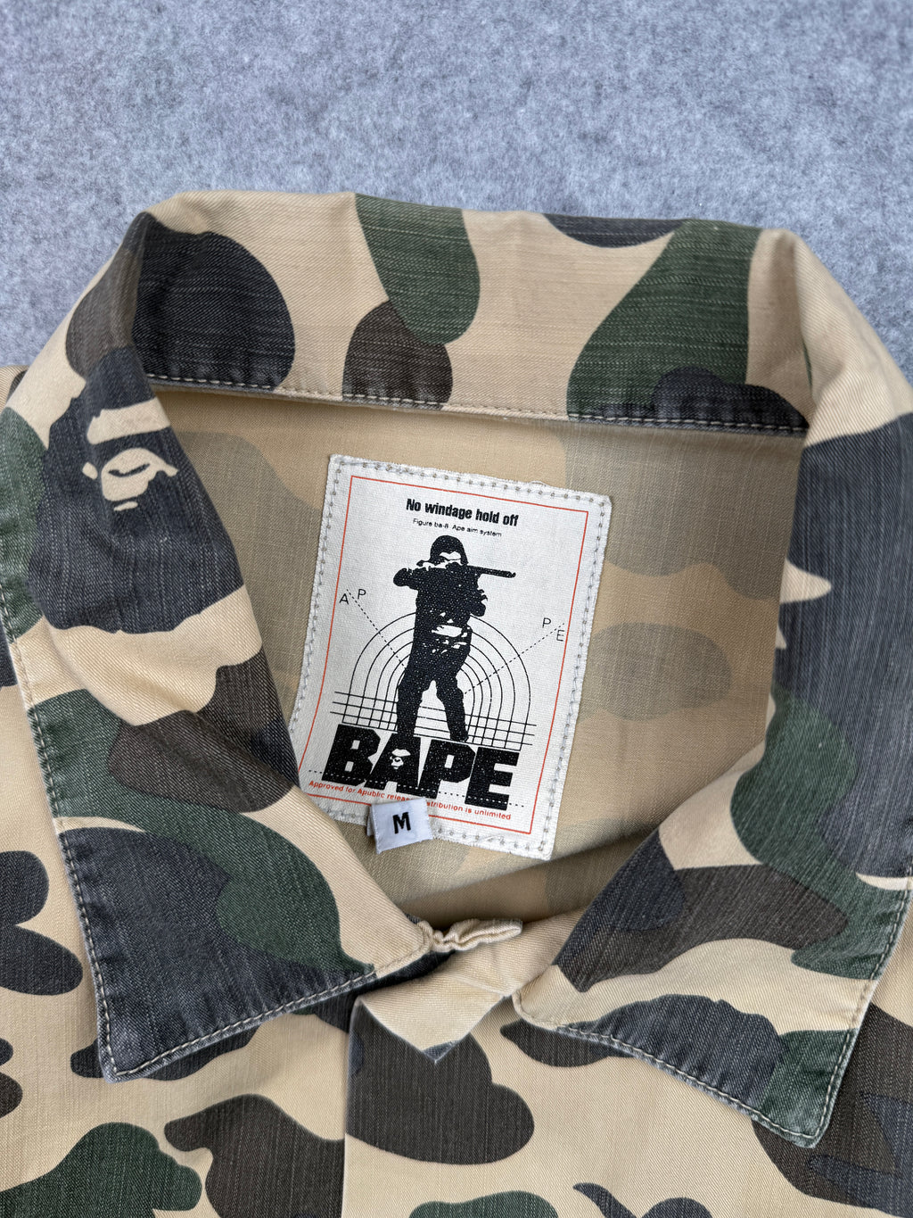 BAPE A.S.N.K.A. 1st Camo Military Button-Up Longsleeve (USED)