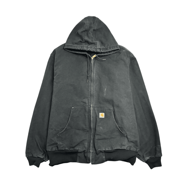 Vintage Carhartt Zip Up Hooded Jacket Black