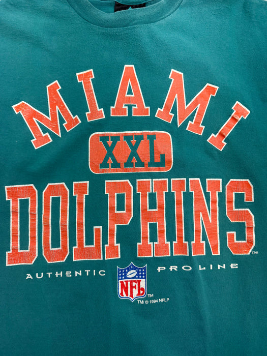 Vintage '94 NFL Miami Dolphins Tee Aqua | Vitnage Clothing Store Canada