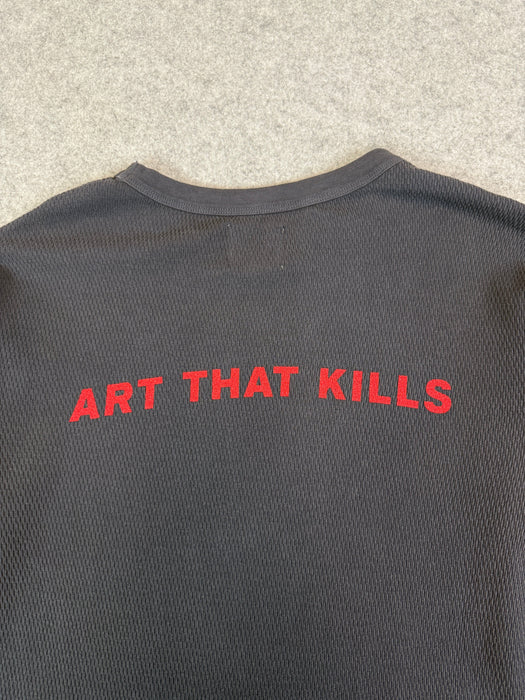 Gallery Dept. Born to Die Thermal L/S Tee Black (USED) | Vitnage Clothing Store Canada