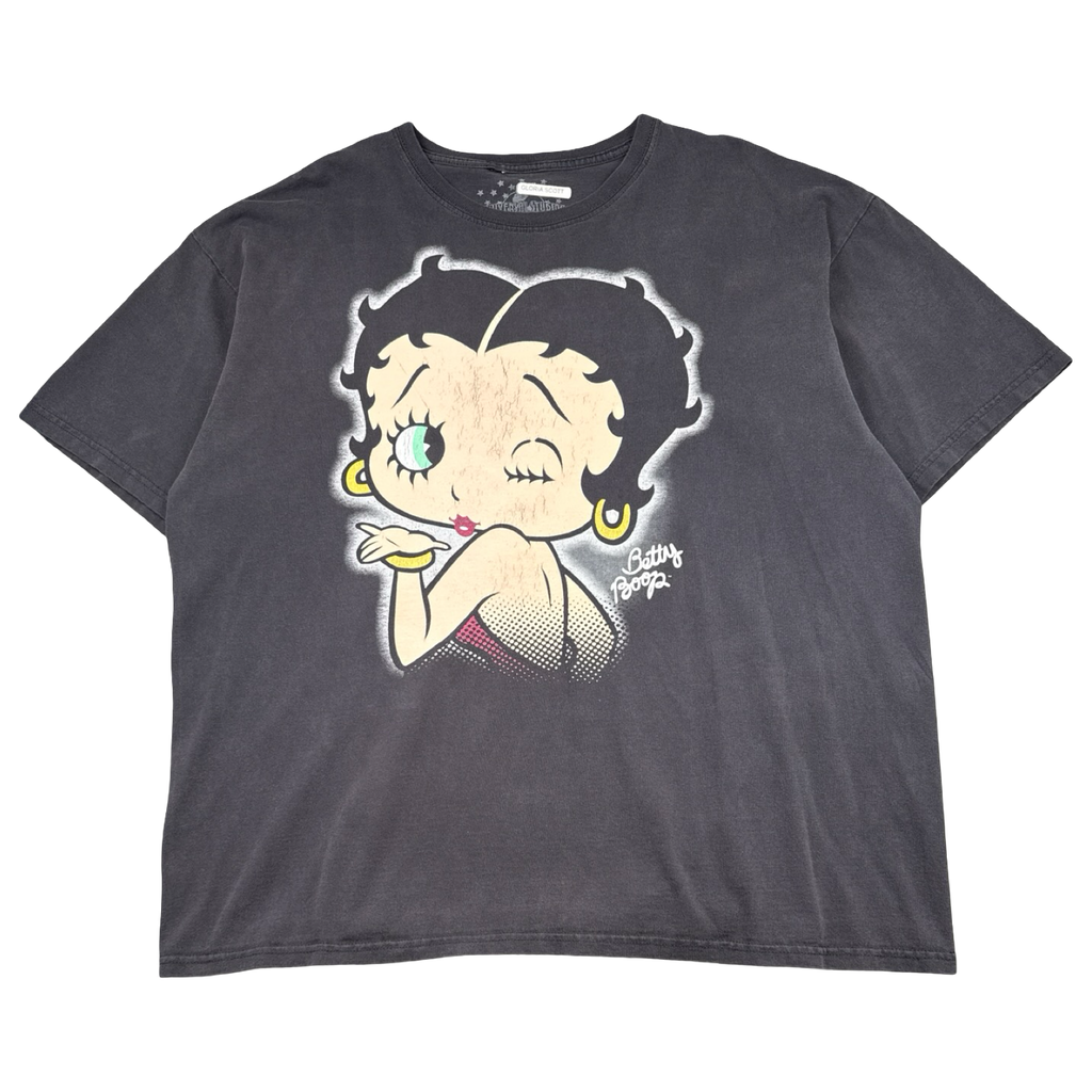 Betty Boop Blowing A Kiss Tee Black