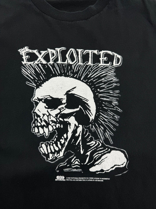 (L) Vintage '98 The Exploited Band Tee Black | Vitnage Clothing Store Canada