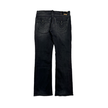 Vintage Y2k True Religion Straight Cut Denim Pants Black