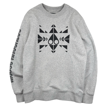 Moose Knuckles Trippy Logo Crewneck Grey (USED)