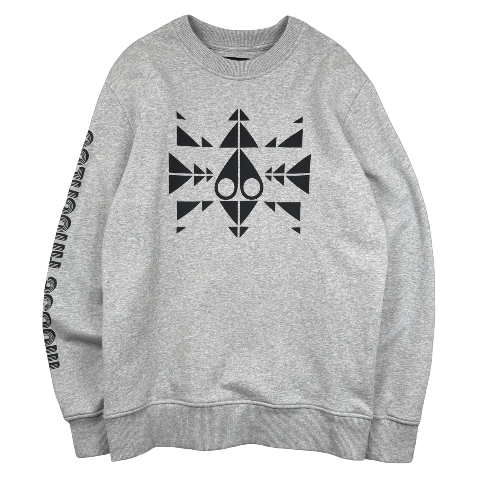 Moose Knuckles Trippy Logo Crewneck Grey (USED)