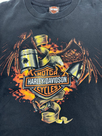 Vintage '10 Clare's Harley Davidson Tee Black