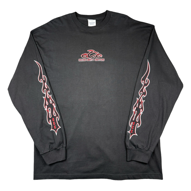 Vintage Orange County Choppers Flame Sleeve L/S Tee Black/Red