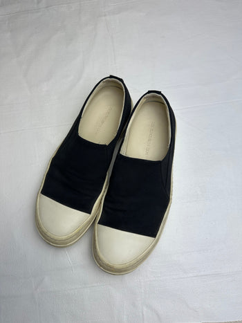 Rick Owen’s DRKSHDW Boat Slip On Black Milk (USED, NO BOX)