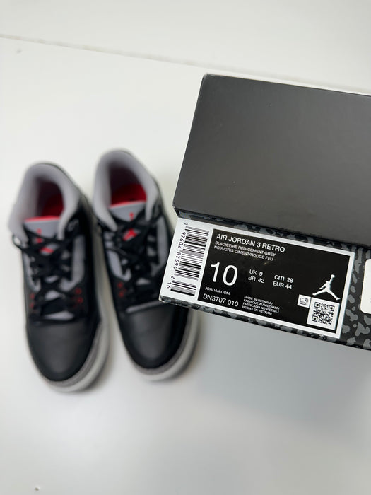 Air Jordan 3 Retro OG Black Cement 2024 (USED) | Vitnage Clothing Store Canada