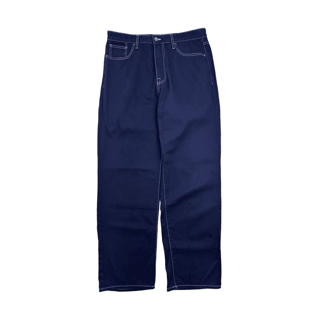 Noah Contrast Stitch Pants Navy Blue (USED)
