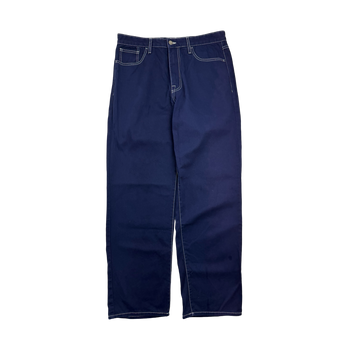 Noah Contrast Stitch Pants Navy Blue (USED)