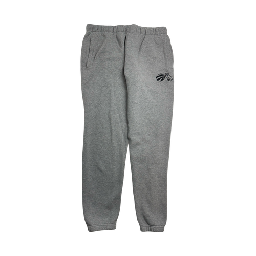 OVO X Toronto Raptors Sweatpants Grey (USED) | Vintage Clothing Store Canada