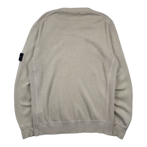 Stone Island Knitted Crewneck Cream (USED) | Vintage Clothing Store Canada