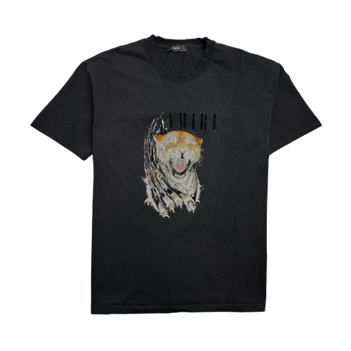 Amiri Tiger Head Logo Tee Black (USED) | Vintage Clothing Store Canada