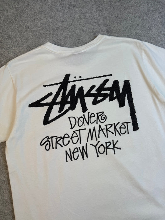 Stussy Dover Street Market New York Tee White (USED) | Vitnage Clothing Store Canada