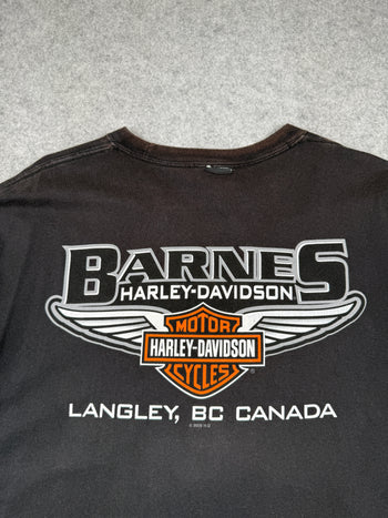 Vintage Harley Davidson Warthog Rider Tee Black