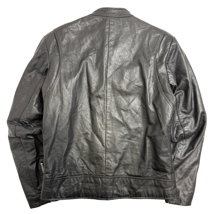 Vintage Golden Crown Leather Jacket Black | Vitnage Clothing Store Canada