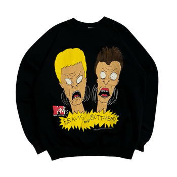 Vintage '93 Beavis and Butt-head Sweatshirt Black