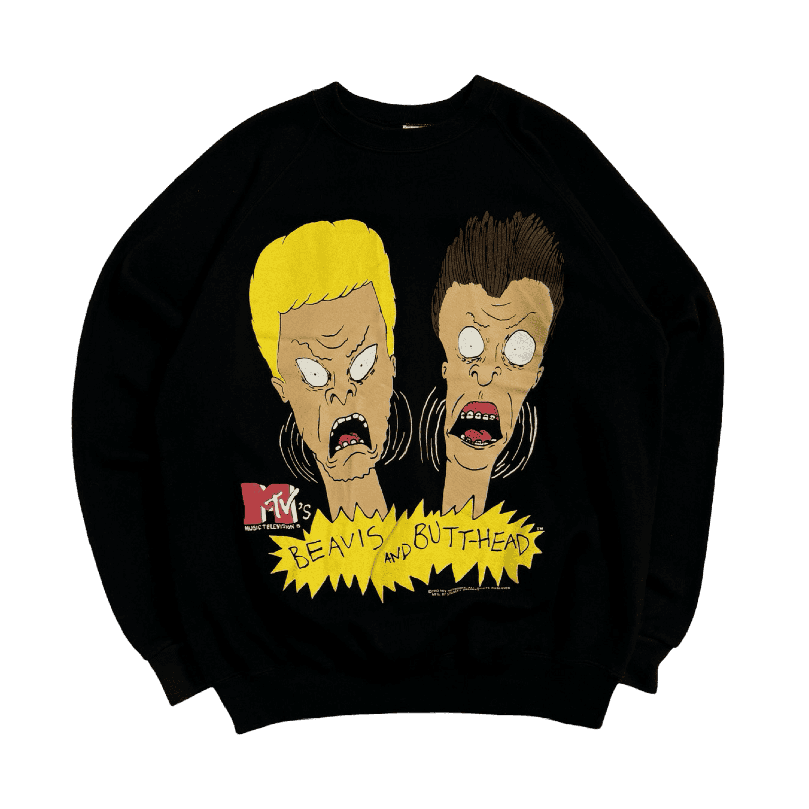 Vintage '93 Beavis and Butt-head Sweatshirt Black