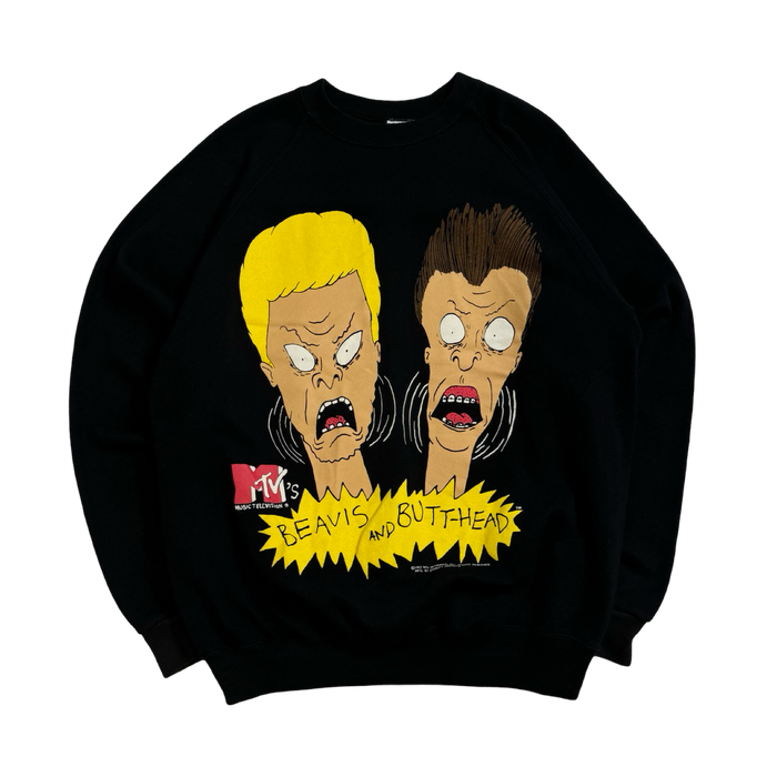 Vintage '93 Beavis and Butt-head Sweatshirt Black | Vitnage Clothing Store Canada