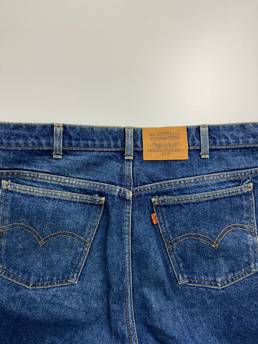 (34) Vintage Levis 619 Orange Tab Denim Pants Dark | Vitnage Clothing Store Canada