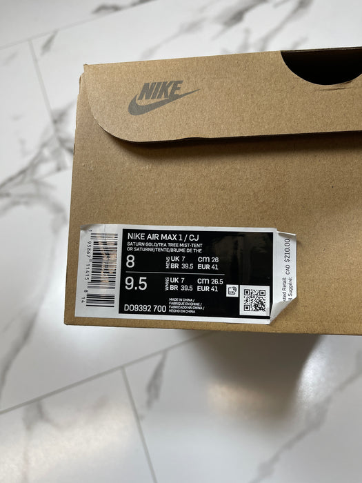 Nike Air Max 1 Travis Scott Cactus Jack Saturn Gold (USED) | Vitnage Clothing Store Canada