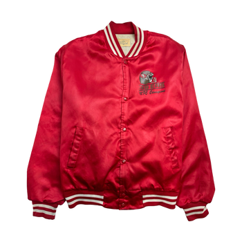 (M) Vintage 90s San Francisco Satin Jacket Red