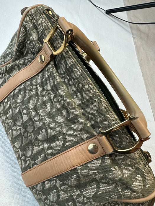 Dior Diorissimo Canvas Boston Bag Green | Vitnage Clothing Store Canada