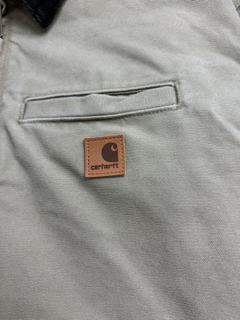 (XL) Vintage Carhartt Detroit Style Jacket Tan