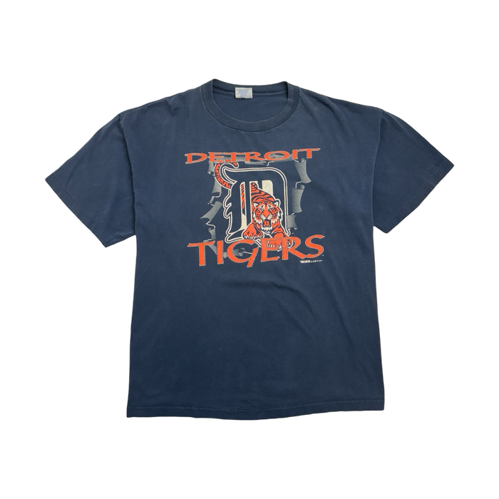 (XXL) Vintage '94 Detroit Tigers Tee Navy | Vitnage Clothing Store Canada