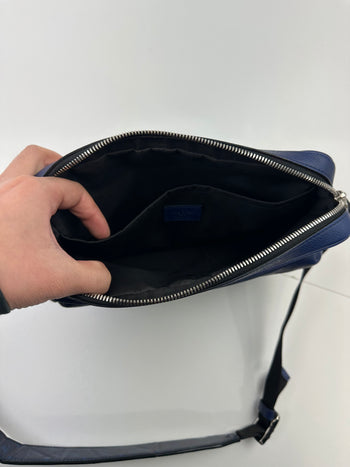 Louis Vuitton Outdoor Monogram Taiga Messenger Bag Blue