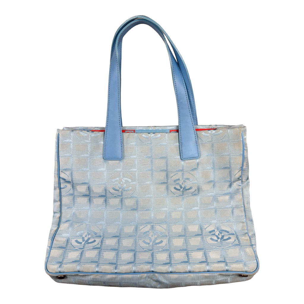 Chanel Travel Ligne Tote Bag Light Blue