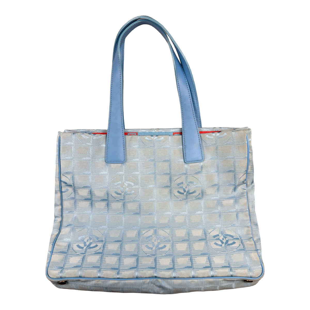 Chanel Travel Ligne Tote Bag Light Blue