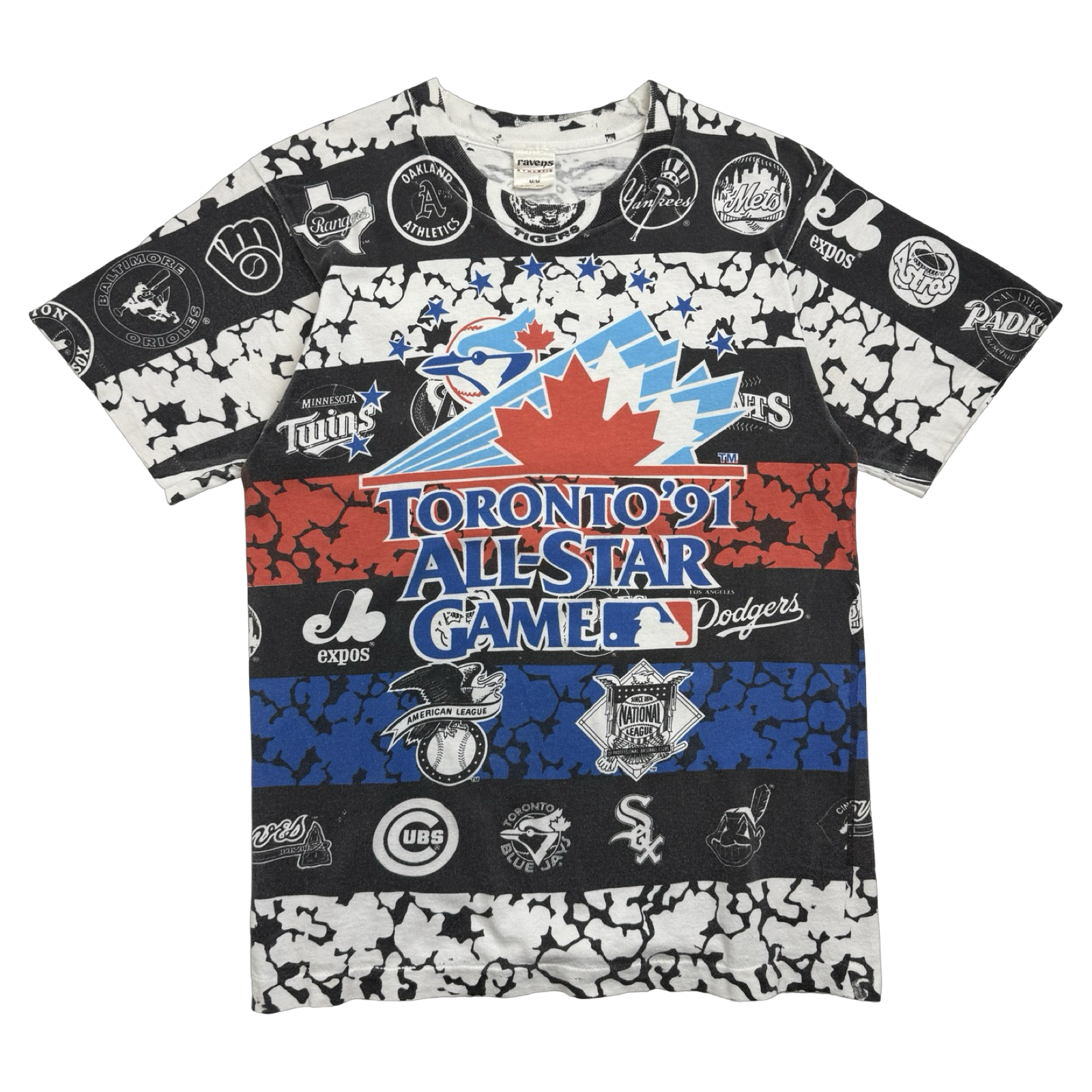 Vintage 90s Toronto Blue Jays All Star Game AOP Tee