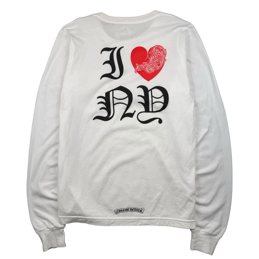 Chrome Hearts I Heart NY L/S Tee White