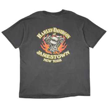 Vintage Harley Davidson Symbol Of Freedom Eagle Tee Black