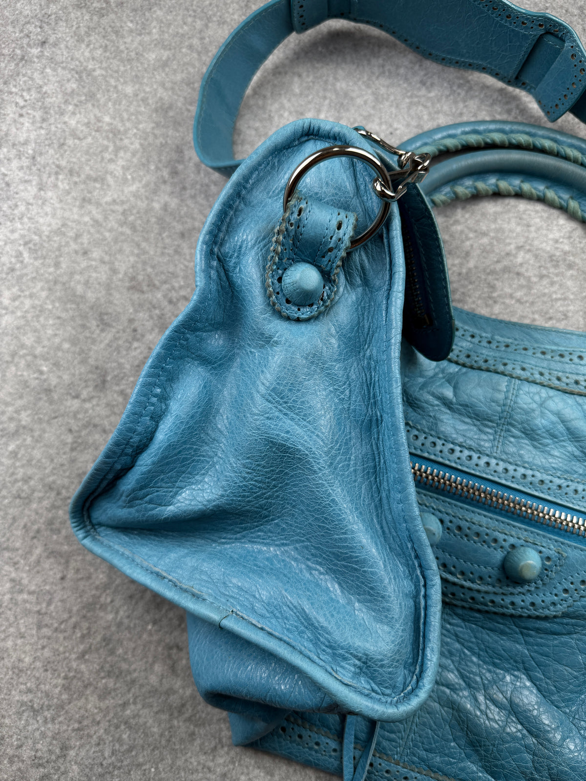 Balenciaga Classic City Bag Cyan