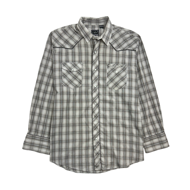 Vintage Y2k Ropper Button Up Grey