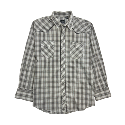 Vintage Y2k Ropper Button Up Grey | Vintage Clothing Store Canada